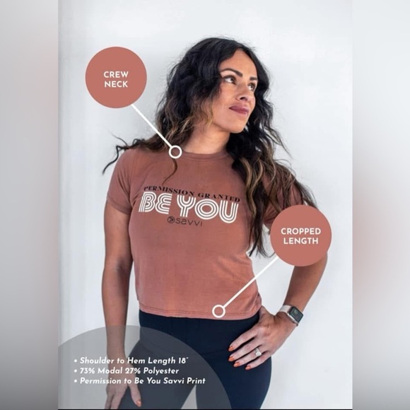 savvi Tops - Savvi Permission Granted Be You Graphic Tee